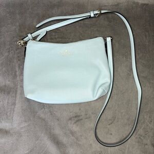 Kate Spade New York Bailey Crossbody, Light Blue Leather, Gold